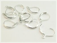 10 Brisuren silberfarben Klappohrring
