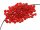 300 Rocailles Perlen in rot, 4 mm