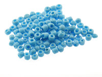 300 Rocailles Perlen in hellblau, 4 mm