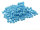 300 Rocailles Perlen in hellblau, 4 mm