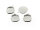 4 Rahmen aus Edelstahl in Silberfarben für 14 mm Cabochon