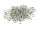 100 Biegeringe in silber platiniert, 4 mm