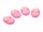 4 Cabochon/Kamee in pink, 18 x 13 mm