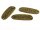4 Verbinder - Aufnäher "love is patient" in antik Bronze