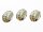 4 Glascobochons "schiefer Turm von Pisa" in beige, 18 x 13 mm