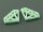 4 Diamanten in mintgrün, softfarben aus Resin