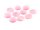 8 Cateye Cabochons in rosa, 12 mm