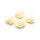 4 Cabochons als Rose in vanille, 15 mm