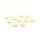 10 flache Rosen als Cabochon in elfenbein, 10 mm