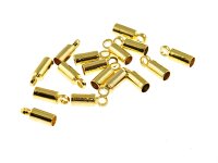 20 Endkappen mit Öse für 2 mm Bänder in...