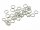 100 Binderinge in silberfarben platiniert, 5 mm