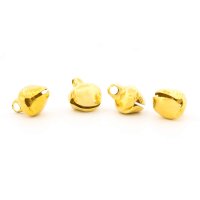 Goldfarbene Glöckchen 10 mm aus Eisen mit...