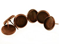 Ohrstecker in antik kupferfarben für 10 mm...