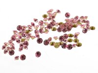 100 Strasssteine in rosa, 2 mm