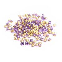 Strasssteine in lila 2mm 100 Stück