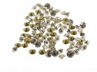 50 Strasssteine in silber, 2,5 mm