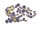 Strasssteine in grau 4mm 30 Stück