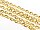 2 m gedrehte Gliederkette in goldfarben, 5 x 3,5 mm