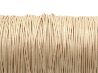 10 m Polyesterkordel gewachst in creme, 1 mm
