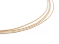 10 m Polyesterkordel gewachst in creme, 1 mm