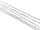 Feine Messingkette langanhaltend platinfarben beschichtet, 2 m, ovale Glieder 2 x 1,5 mm