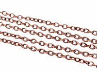 2 m Gliederkette in antik Kupfer, 3,5 x 2,5 mm