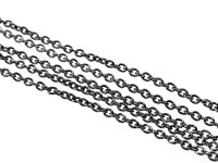 2 m Gliederkette in gunmetal, 2 x 2,5 mm