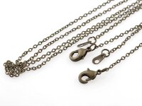 1 lange, fertige Gliederkette aus Messing in antik...