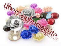 Überraschungsset Cabochons bunt gemischt ca. 30...