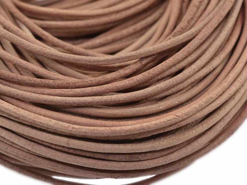 2 m echtes Lederband peru 2,5 mm