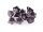 10 Glasblumen in violett, 9 mm
