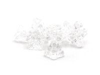 10 Glasblumen in klar, 9 mm