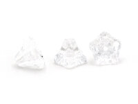 10 Glasblumen in klar, 9 mm