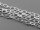 2 m ovale Gliederkette in silberfarben, 6,8 x 4 mm
