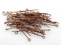 70 Ösenstifte in antik Kupfer, 3,5 - 3,8 cm
