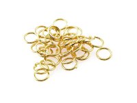100 Biegeringe in goldfarben, 6 mm