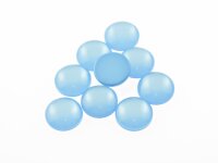 10 Resincabochons im Cateye-Design in hellblau, 10 mm