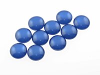 10 Resincabochons im Cateye-Design in marineblau, 10 mm