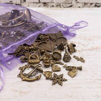 Set MADLEN Vintage Bastelset in antik Bronze 100 Teile