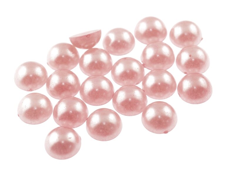 20 Cabochons in perlmutt altrosa, 10 mm