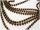 1 m Kugelkette antik bronze 3 mm