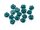 20 kleine Rosen in petrol als Cabochon, 7 mm