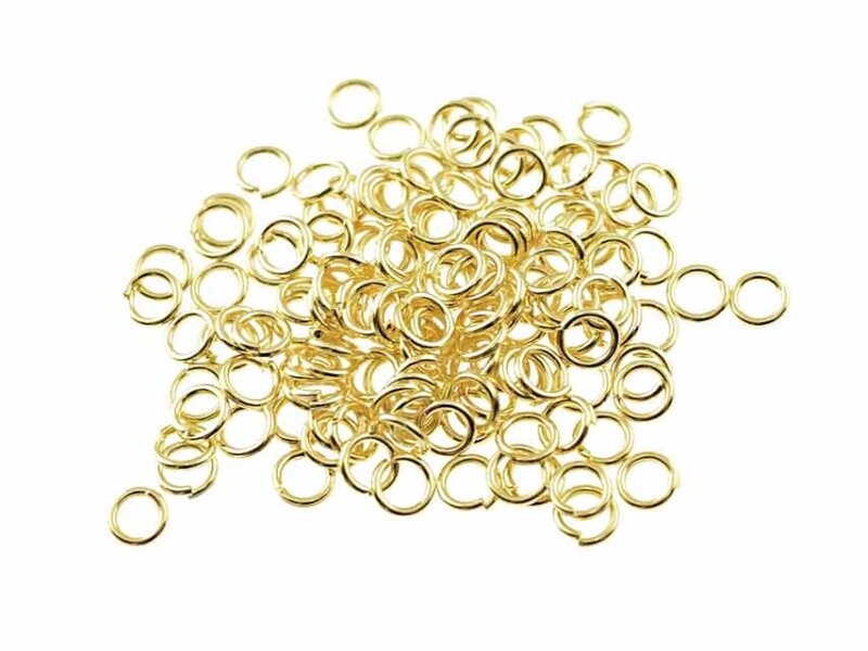 200 Biegeringe in goldfarben, 3 mm