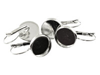6 Brisuren in silberfarben platiniert für 12 mm...