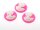 4 Cabochon/Kamee in pink, 20 mm