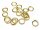 100 stabile Biegeringe in goldfarben, 6 mm