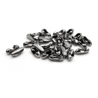 Verschlüsse für Kugelkette in gunmetalfarben...
