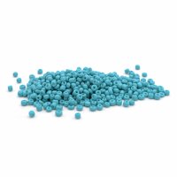 500 Rocailles Perlen in türkis, 3 mm