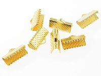 20 Bandklemmen in goldfarben, 13 mm