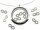 Glasmedaillon Einleger Infinity in silberfarben mit Strass 2 Stk